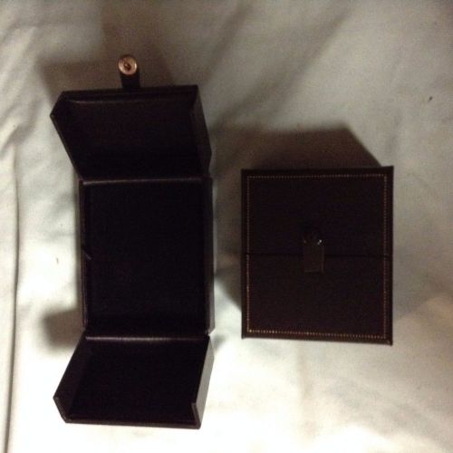 Clearance 50 Black Leatherette Double Door Necklace Pendant Jewelry Gift Boxes