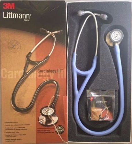 3m littmann cardiology iii stethoscope, ceil blue, 3146 nob for sale