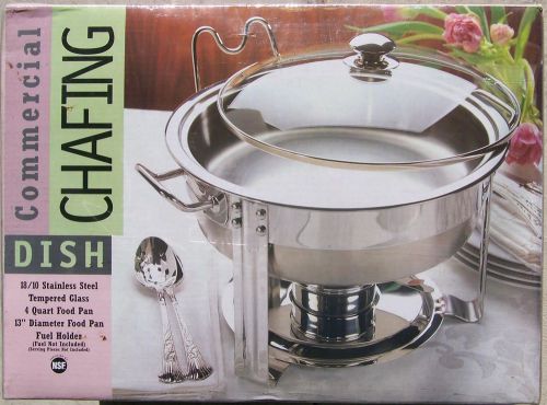 Seville Classics Commercial Chafing Dish 4 qt. Stainless Steel - model 14009