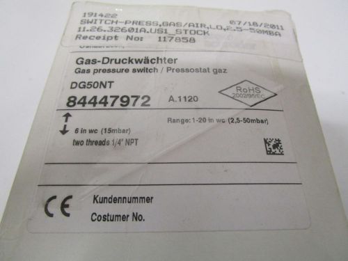 KROM SCHRODER 84447972 GAS PRESSURE SWITCH *NEW IN BOX*