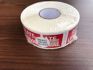 Labels &#034;Refrigerate Upon Arrival&#034;&#034;, 4&#034;&#034;x1-1/2&#034;&#034;, 500/Roll&#034;
