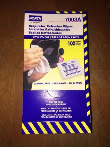 New North by Honeywell Respirator Wipes 7003A Alcohol Free 100/Box
