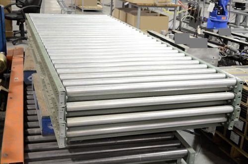 Motorized pallet conveyor and rollers by roach, 50 lin. ft. - item e000021 for sale