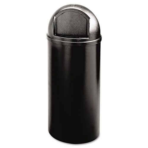 Marshal classic container, round, polyethylene, 15gal, black for sale