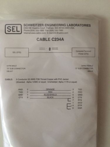 Schweitzer Engineering Cable C234A
