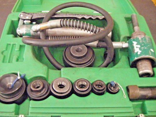 Greenlee 7646 hydraulic knockout set for sale