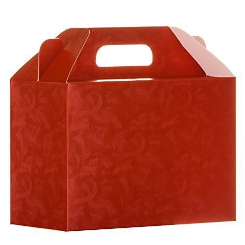 6 Decorative Boxes - Italian Design Premium and Stylish Red 7.08x3.34x4.72 V 180