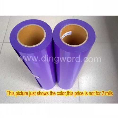 Dingword purple, 20&#034;x 1 foot ,t-shirt heat transfer vinyl / film,iron on heat for sale