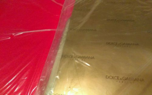 Dolce &amp; Gabbana Gift Wrap Paper Sealed - 50 Sheets+ New Old Stock