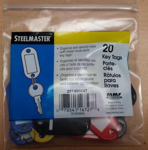 Steelmaster Key Tag With Label Window, 20 Pack (MMF201400647)