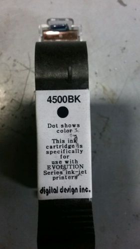 4500BK Black Ink Cartridges Case of 5 Digital Design for Evolution Printers