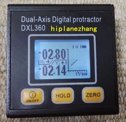 Mini Dual Axis Digital Protractor Inclinometer Angle Meter Li-Battery