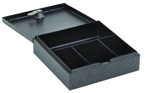 Hercules CB0707 Key Locking Cash Box with 4 Compartment Tray 6.75&#034; x 6.87&#034; x ...