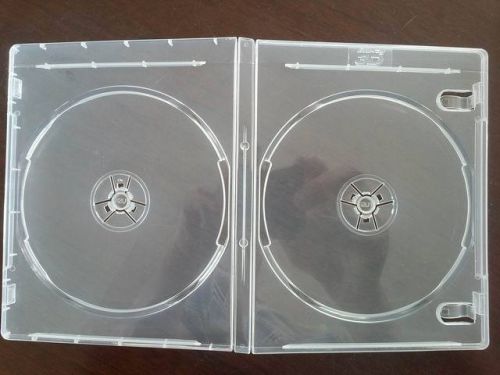 100 11mm double blu-ray dvd case super clear, blu-ray &amp; 3d logo, pn #bl1102-3d for sale