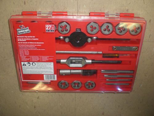 Vermont American 27 pc. Tap &amp; Die Set USA Made 21745 LOOK!!!!!!!!!