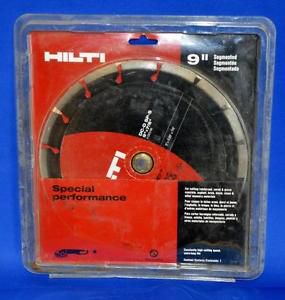 HILTI 9&#034; Segmented Special Performance Blade Equidist DC-D SP-S 2025198 Masonry