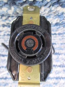 Hubbell twist lock 30 A amp outlet/receptacle vintage travel trailer