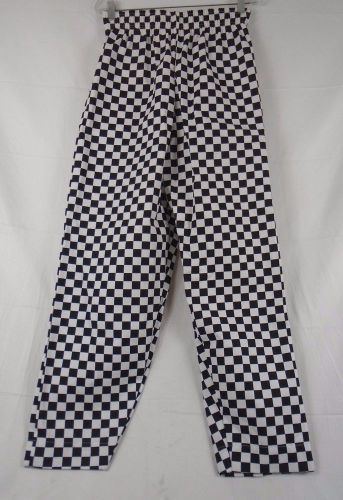 Fame Fabrics Checkered Chef Pants Small #C15 222F