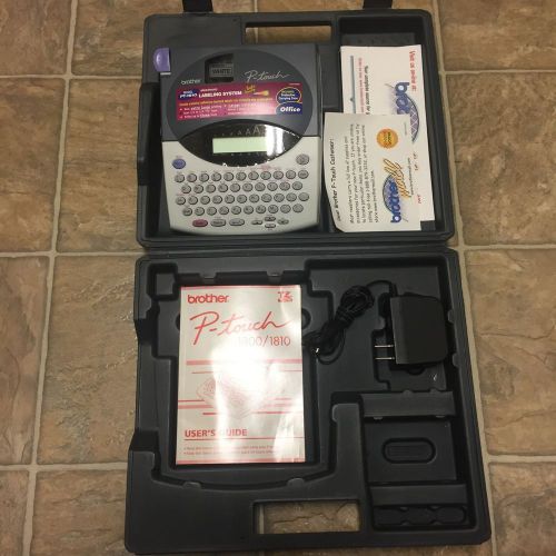 Brother P-Touch PT-1800 Label Thermal Printer With one white Tape &amp; power supply