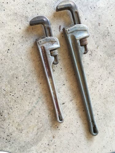 ridgid pipe wrenches aluminum 24&#034; &amp; 18
