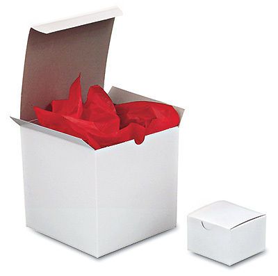 4&#034; x 4&#034; x 2&#034; White One-Piece Gift Box (100 Boxes)