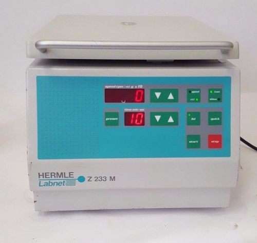 HERMLE LABNET Z233 M-2  HIGH CAPACITY MICROCENTRIFUGE INCLUDING ROTOR 44