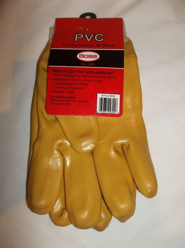 Boss maxi-flex pvc chemical resistant gloves with jersey lining, style #930 for sale