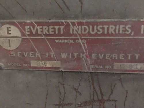 Everett 26&#034; Industrial Steel Chop Saw