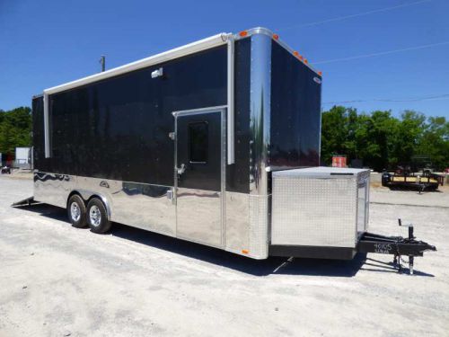 Concession trailer 8.5&#039; x 24&#039; charcoal grey food event catering for sale