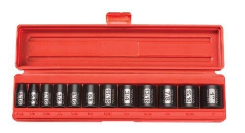 Tekton 47911 3/8-inch drive shallow impact socket set, inch, cr-v, 12-point, for sale