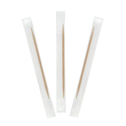 Royal Plain Individual Cello Wrapped Toothpicks Package of 1000
