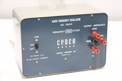 Cenco Audio Frequency Oscillator 70029 Central Scientific