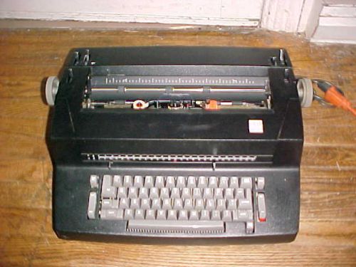 Vintage IBM Correcting Selectric II Black Electric Typewriter w/ Original Cover