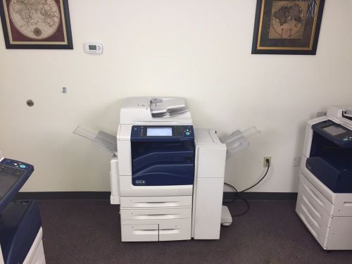 Xerox workcentre 7855 color copier machine network printer scanner fax finisher for sale