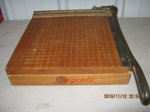 INGENTO PAPER CUTTER No.3 12&#034; Trimmer Wood Guillotine Vintage ART DECO 1940-50&#039;s