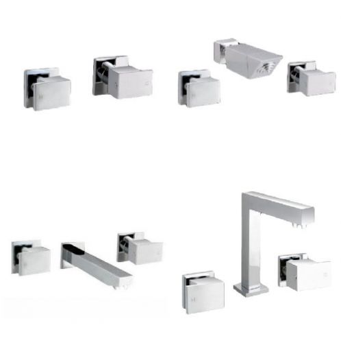 Messina Tapware - Square Basin, Bath, Shower and Wall Taps Sets