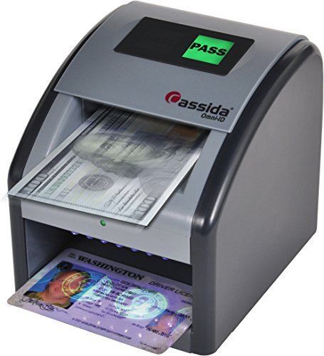 Auto Money Cash and ID Counterfeit Detector Paper Bills Checker IR MG UV Scanner