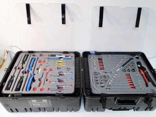 MILITARY ELECTRONIC TOOL KIT 4940-01-554-0475  W CUSTOM ROLLING TRAVEL CASE