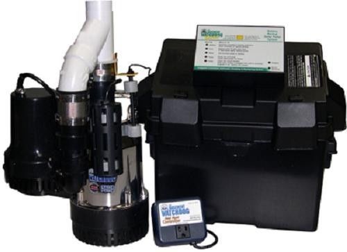 New basement watchdog bw4000 big combo 1/2 hp primary &amp; backup sump pump system for sale