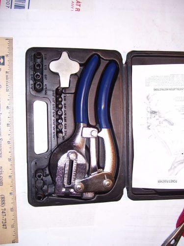 Power Hole Punch Kit - Sheet Metal - Hand Tool Set HEAVY DUTY Punch Kit