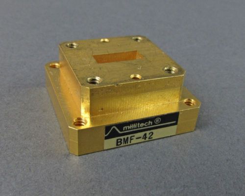 Millitech BMF-42 Waveguide Square Flange Adapter - WR-42, 18-26.5GHz