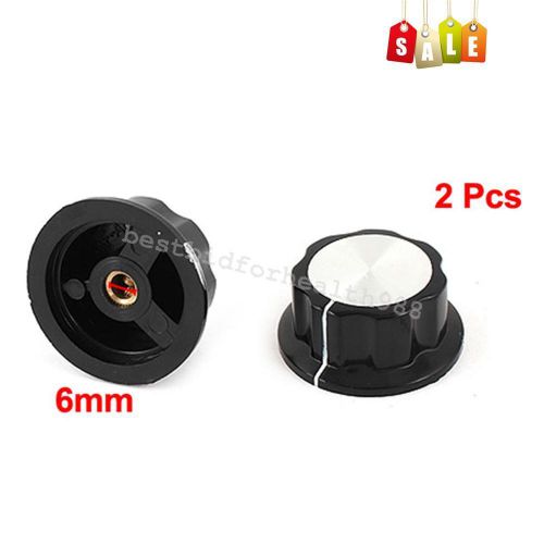 2x 36mm Potentiometer Rotary Knob Top Control Turn For Hole Shaft Dia 6mm SALE
