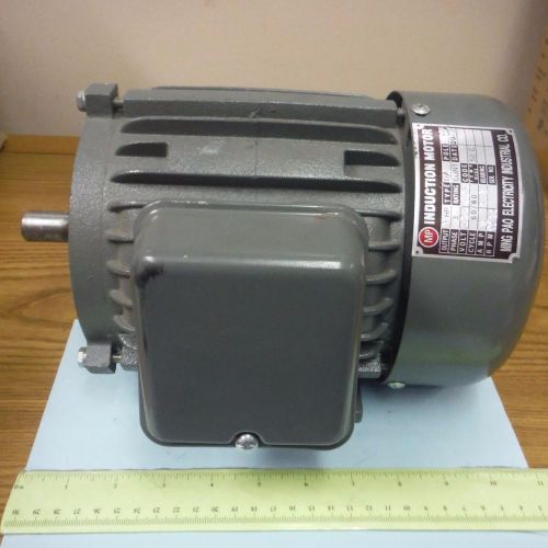 MING PAO Electricity Ind Co 1HP Induction Motor, Fan 4-Pole 3PH 220/440V 1720RPM