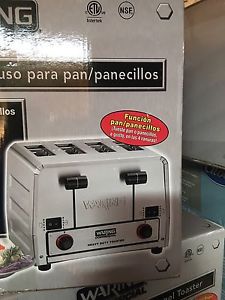 WARING SWITCHABLE 4 SLOT TOASTER HEAVY DUTY 360 SLICES/HR 208V - WCT850