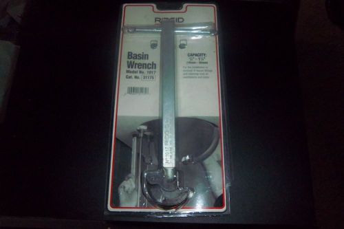 RIGID BASIN WRENCH #1070 CAT#31175 CAPACITY 3/8&#034; X 1 1/4&#034; NEW IN PACKAGE