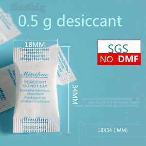 100 pcs silica gel packets desiccant absorb moisture non-toxic ships from usa! for sale