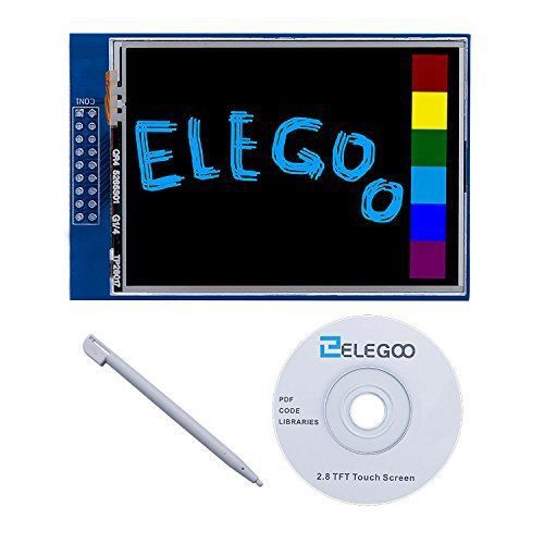 Elegoo Motherboards UNO R3 2.8 Inches TFT Touch Screen with SD Card Socket w/ in