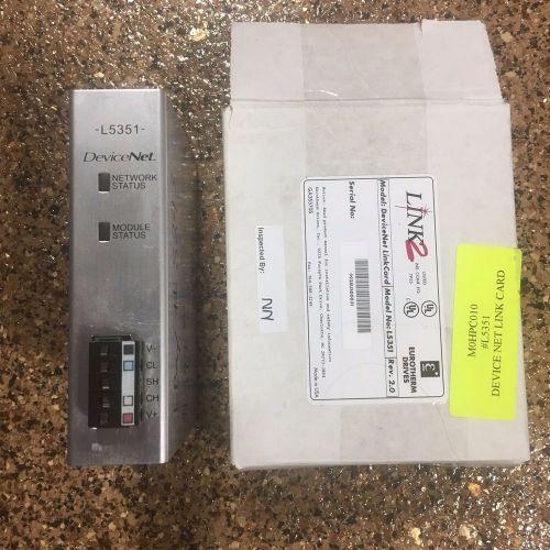 SSD/Eurotherm/Parker L5351 Device Net Link Rack card