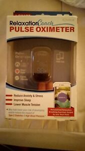 iChoice Smart Pulse Oximeter + Relaxation Coach Bluetooth Heart Rate/Oxygen NIB!