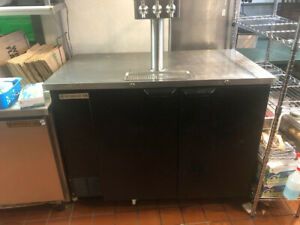 Beverage Air Kegarotor Model DD50-1-1B.  Black and 50.5&#034;W x 37&#034; H x 28.25&#034;D